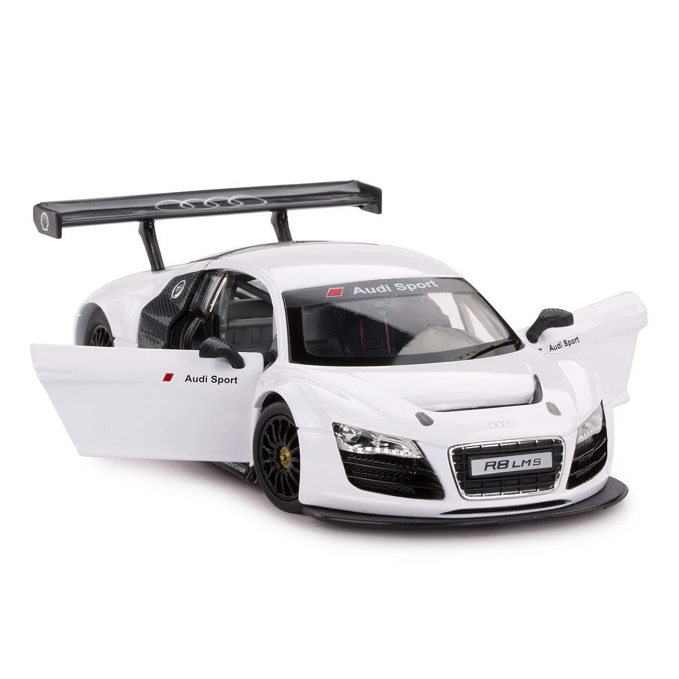 Masinuta metalica Audi R8 alb scara 1:24 Rastar [3]