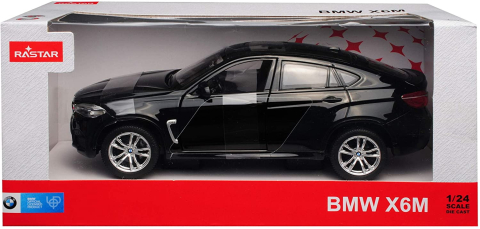 Vehicule de jucărie - MASINUTA METALICA BMW X6M NEGRU SCARA 1 LA 24