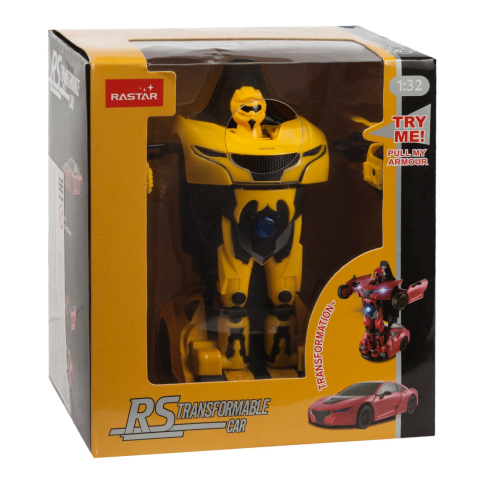 Mașinuțe de jucărie - MASINUTA METALICA CONVERTIBILA RS GALBENA CU SCARA 1 LA 32