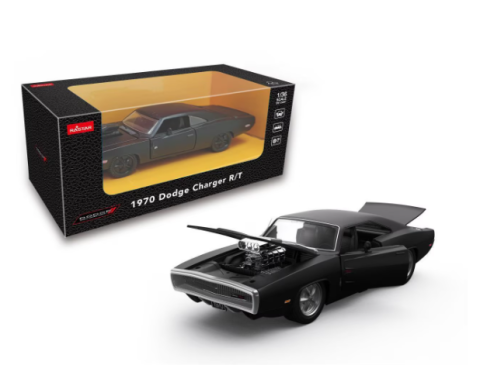 Mașinuțe de jucărie - Masinuta metalica Rastar Dodge Charger R/T 1970 1:36