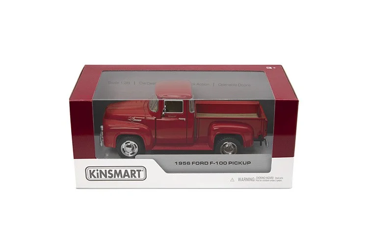 Masinuta metalica Ford F-100 1956 13 cm scara 1 la 38 Kinsmart [2]