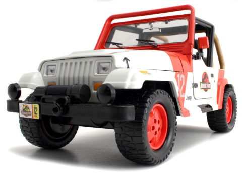 MASINUTA METALICA JURASSIC WORLD 1992 JEEP WRANGLER 1:24 [7]