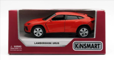 Mașinuțe de jucărie - Masinuta metalica Lamborghini Urus Kinsmart rosu 1:28