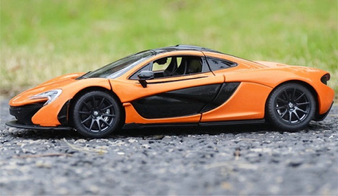 MASINUTA METALICA McLAREN P1 PORTOCALIU SCARA 1 LA 24 [6]