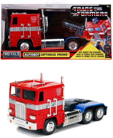 Mașinuțe de jucărie - MASINUTA METALICA TRANSFORMERS  G1 OPTIMUS PRIME SCARA 1 LA 32