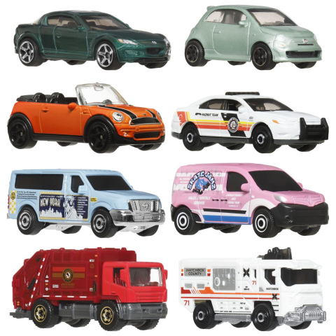 MATCHBOX SET 8 MASINUTE METALICE EXCLUSIV VAN UTILITAR FORD SCARA 1 LA 64 [1]