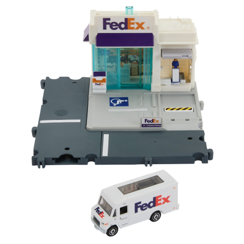 MATCHBOX SET ACTION DRIVERS CENTRUL DE COLETE FEDEX [1]