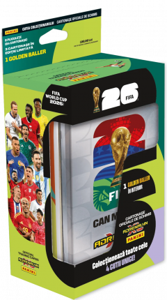 Jocuri educative și de societate - Set cartonase in cutie Panini Adrenalyn XL FIFA World Cup 2026 Mega Tin Box