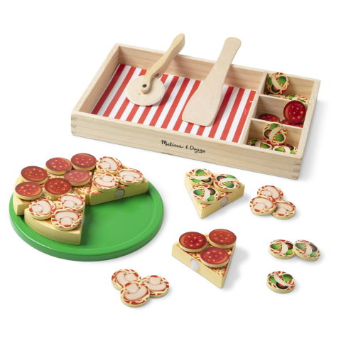 MELISSA AND DOUG SET DE JOACA DIN LEMN PETRECERE CU PIZZA [1]