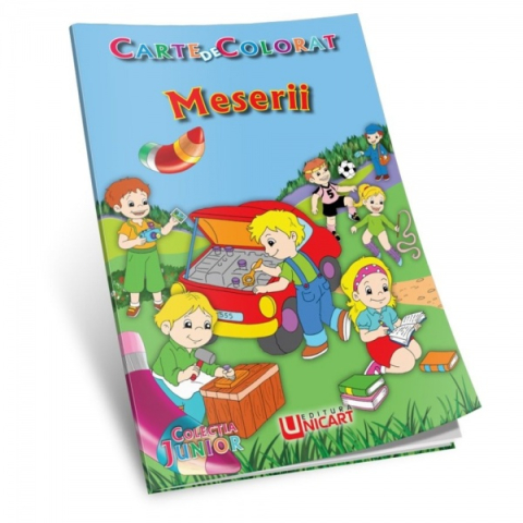 Noutăți Librăria Compas - Meserii. Carte de colorat B5