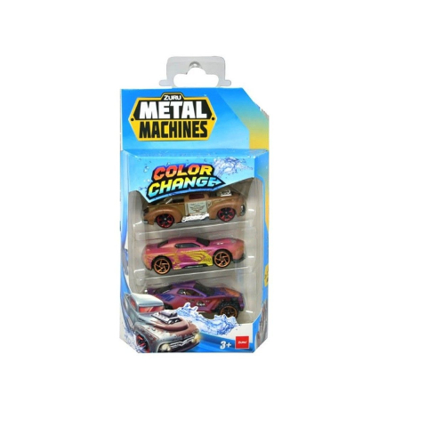 Mașinuțe de jucărie - Metal Machines set 3 masini culori schimbatoare 1:64