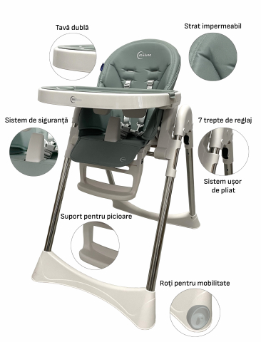 MIILUNA SCAUN DE MASA PLIABIL ANDROMEDA, TAUPE [1]