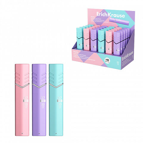 Mine pastel ErichKrause 0.7 mm HB 20 buc culori diferite [1]