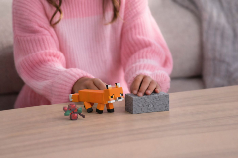 MINECRAFT CRAFT A BLOCK FIGURINA FOX 8CM [2]