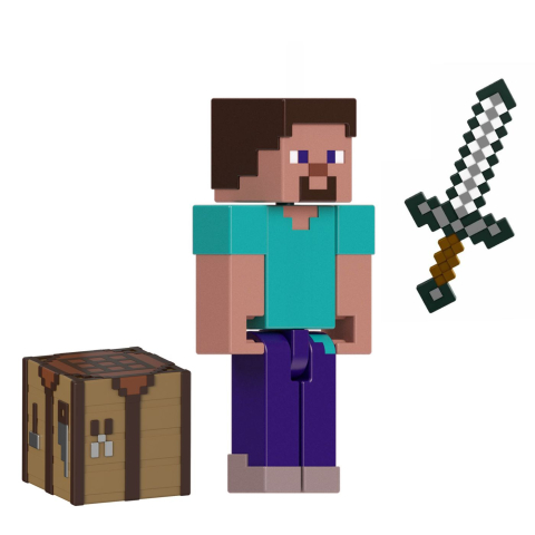 MINECRAFT CRAFT A BLOCK FIGURINA STEVE 8CM [4]