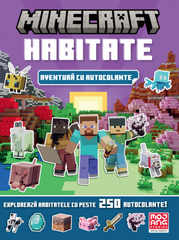 Cărți - Minecraft Habitate Aventura cu autocolante