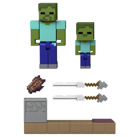 MINECRAFT REDSTONE CHARGED SET CAPCANA CU SAGETI PENTRU ZOMBI FIGURINA CU ACCESORII [4]