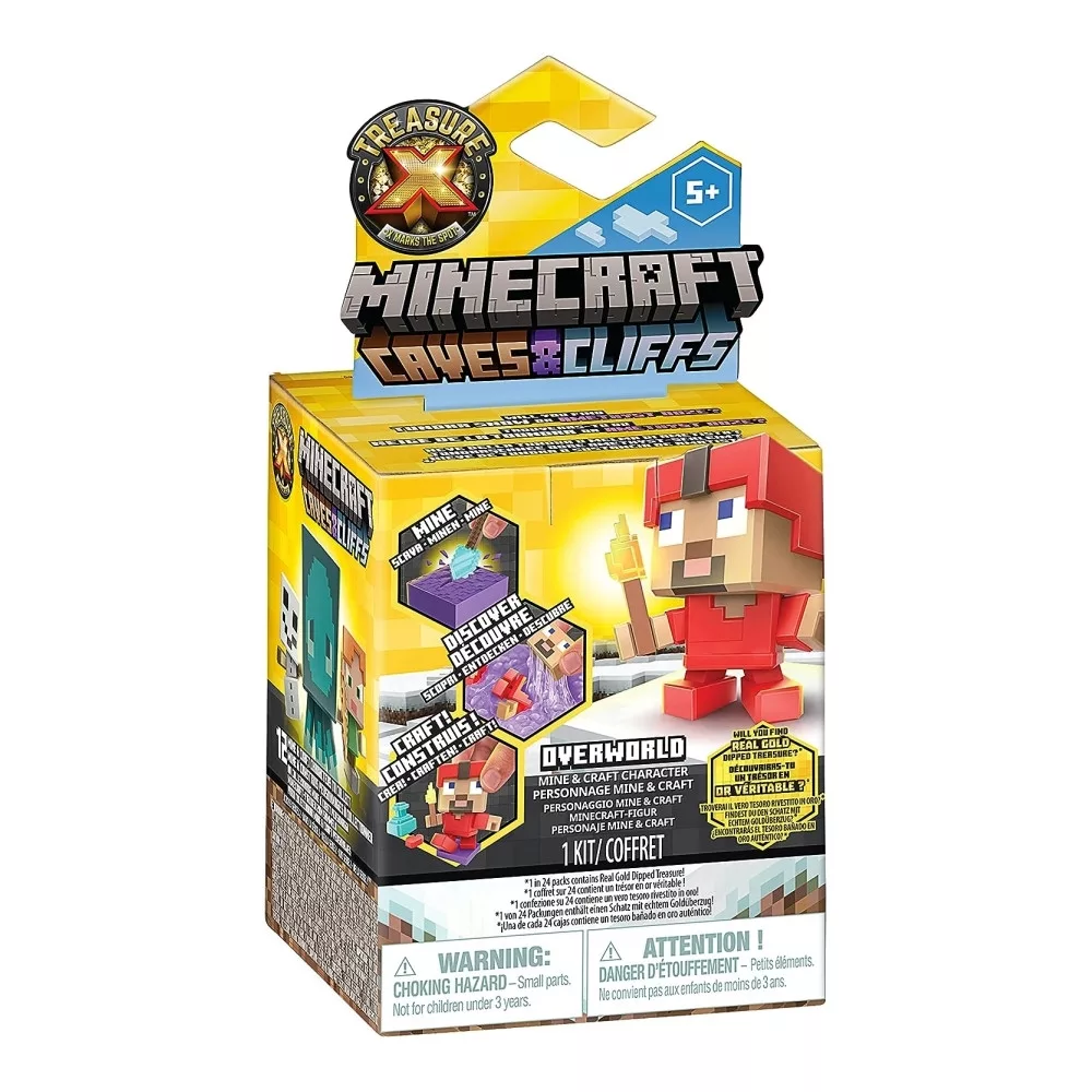 Jucării și jocuri - Set de joaca cu figurina Minecraft Caves and Cliffs Treasure X