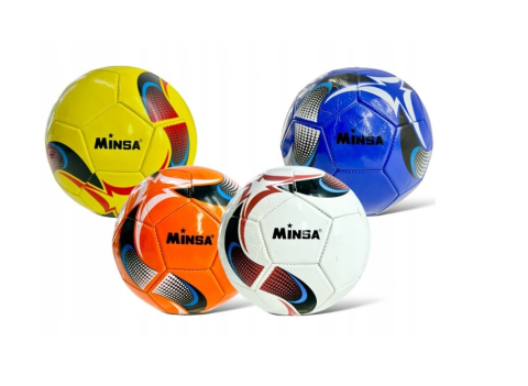 Jucării și jocuri - Minge fotbal antrenament Minsa R5 marimea 5 culori diferite