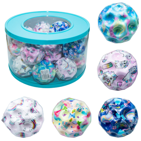 Jucării de exterior - Minge super elastica 9 cm Unicorn diverse culori