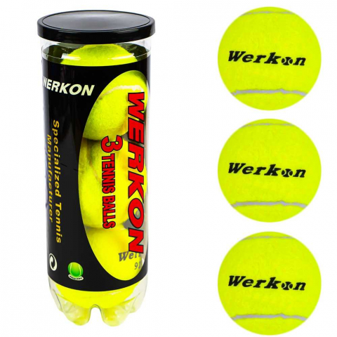 Jucării și jocuri - Mingi tenis de camp 6 cm 3/set