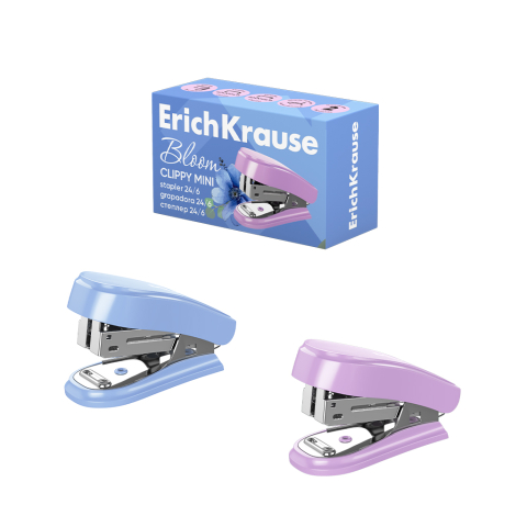 Instrumente și accesorii birou - Mini capsator 24/6 26/6 pastel bloom coli Erich Krause