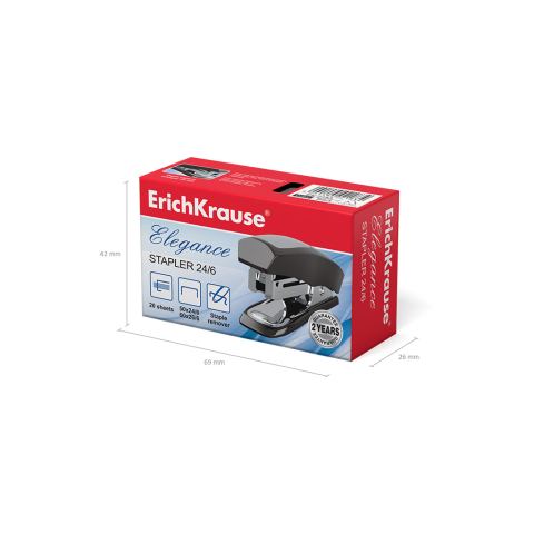 Mini capsator ErichKrause Elegance Classic 20 coli negru [2]
