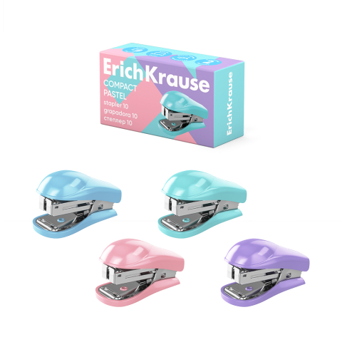 Mini capsator nr.10 Compact pastel 15 pagini Erich Krause culori diferite [0]