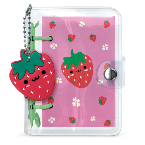 Mini Notebook cu breloc din silicon 100 pagini liniate 6.5 x 9.5 cm culori diferite [4]