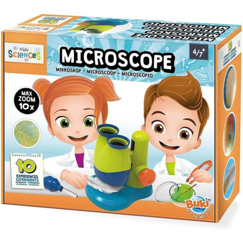 Jocuri educative - Jucarie educativa Microscop Mini Sciences multicolor Buki France
