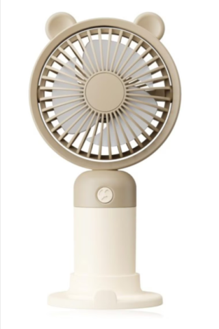 Ingrijire personală copii - Ventilator Mini de birou Ursulet 8.6 x 4 x 17.2 cm crem
