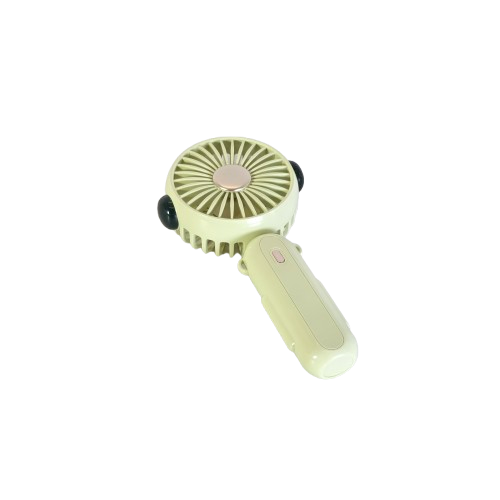 Mini ventilator de mana portabil reincarcabil USB 3 trepte de viteza verde [2]