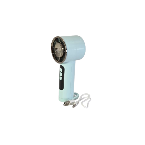 Mini ventilator de mana portabil cu incarcare USB albastru [3]