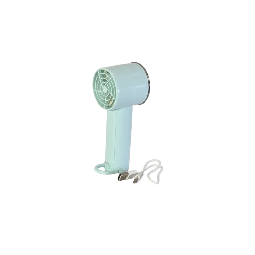 Mini ventilator de mana portabil cu incarcare USB albastru [1]