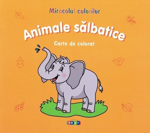 Cărți - Animale salbatice Carte de colorat Miracolul culorilor