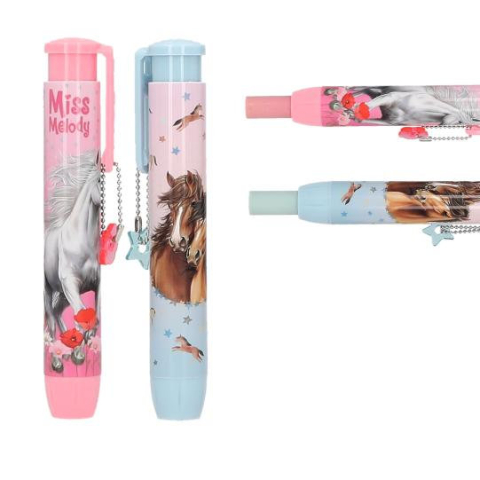 Instrumente de scris - Radiera tip stilou Push Miss Melody modele diferite