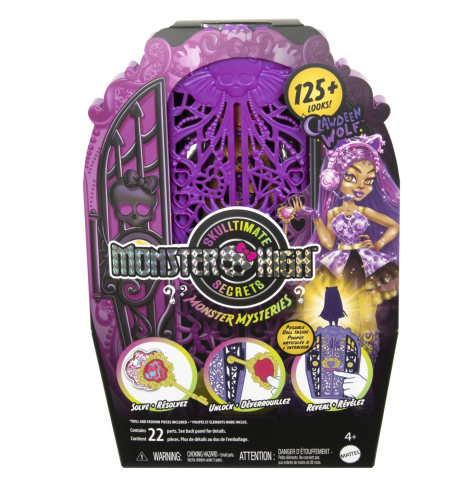 Păpuși și accesorii - MONSTER HIGH SKULLTIMATE SECRETS PAPUSA CLAWDEEN WOLF