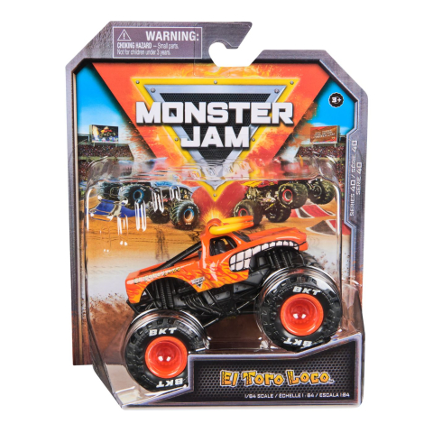 Jucării și jocuri - MONSTER JAM MASINUTA METALICA EL TORO LOCO SCARA 1 LA 64