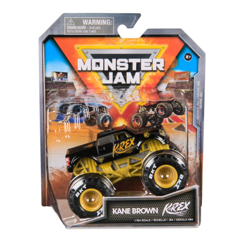 Mașinuțe de jucărie - MONSTER JAM MASINUTA METALICA KANE BROWN K-REX SCARA 1 LA 64