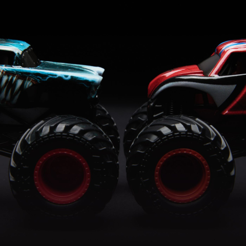MONSTER JAM SET 2 MASINUTE METALICE VENOM VS THE AMAZING SPIDERMAN SCARA 1 LA 65 [5]