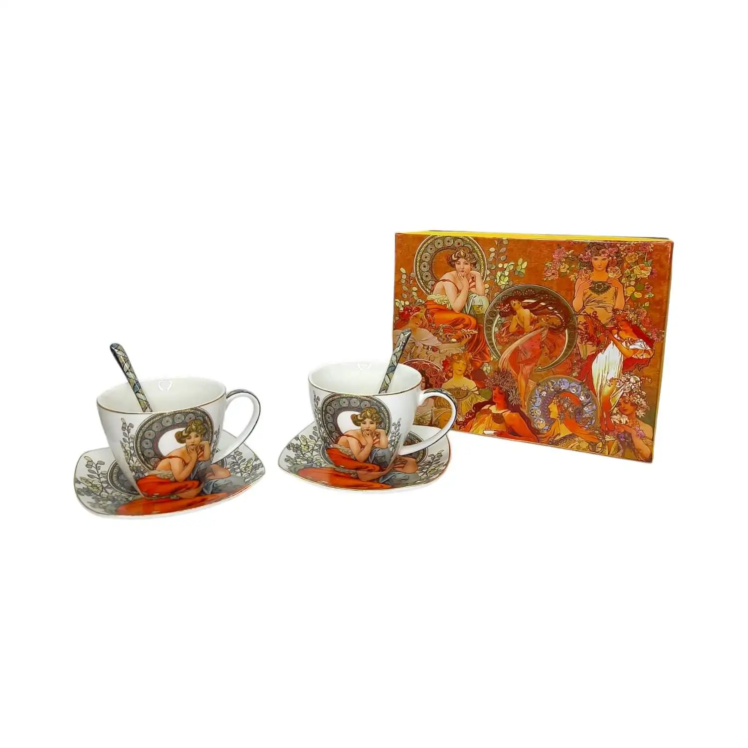 Mucha Set cafea pentru doua persoane 23x18x10 cm [2]