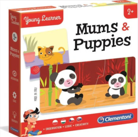 Jucării și jocuri - Joc logic copii Mums and Puppies Clementoni