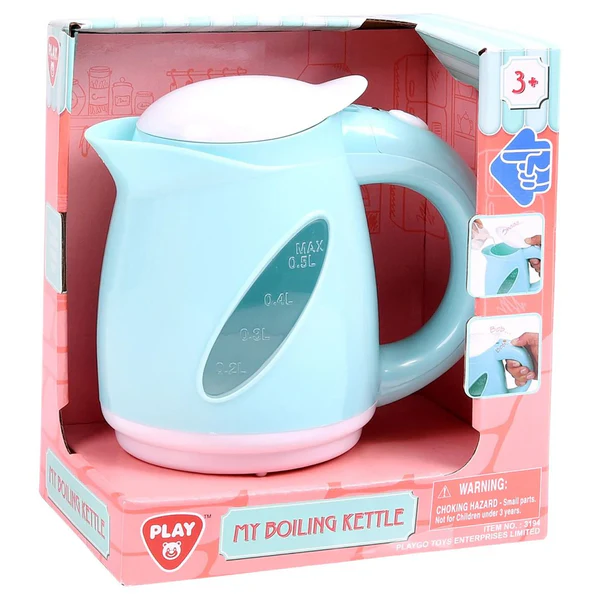 Jucării interactive și tematice - Fierbator de apa albastru 13.5 cm 3 ani+ Playgo