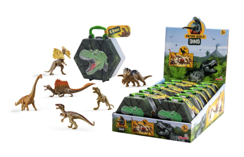 NATURE WORLD DINO SET 6 DINOZAURI IN CUTIE PIRAMIDA [1]