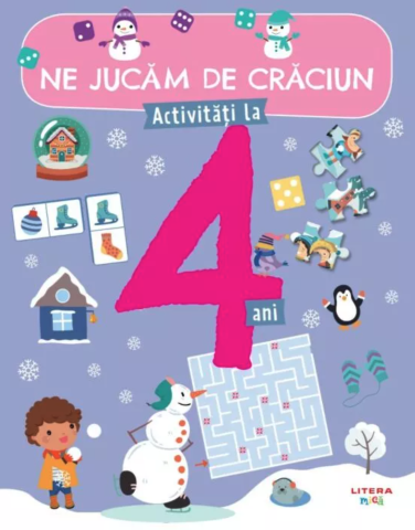 Cărți de activități și colorat - Ne jucam de Craciun. Activitati la 4 ani