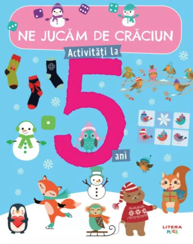Cărți de activități și colorat - Ne jucam de Craciun. Activitati la 5 ani