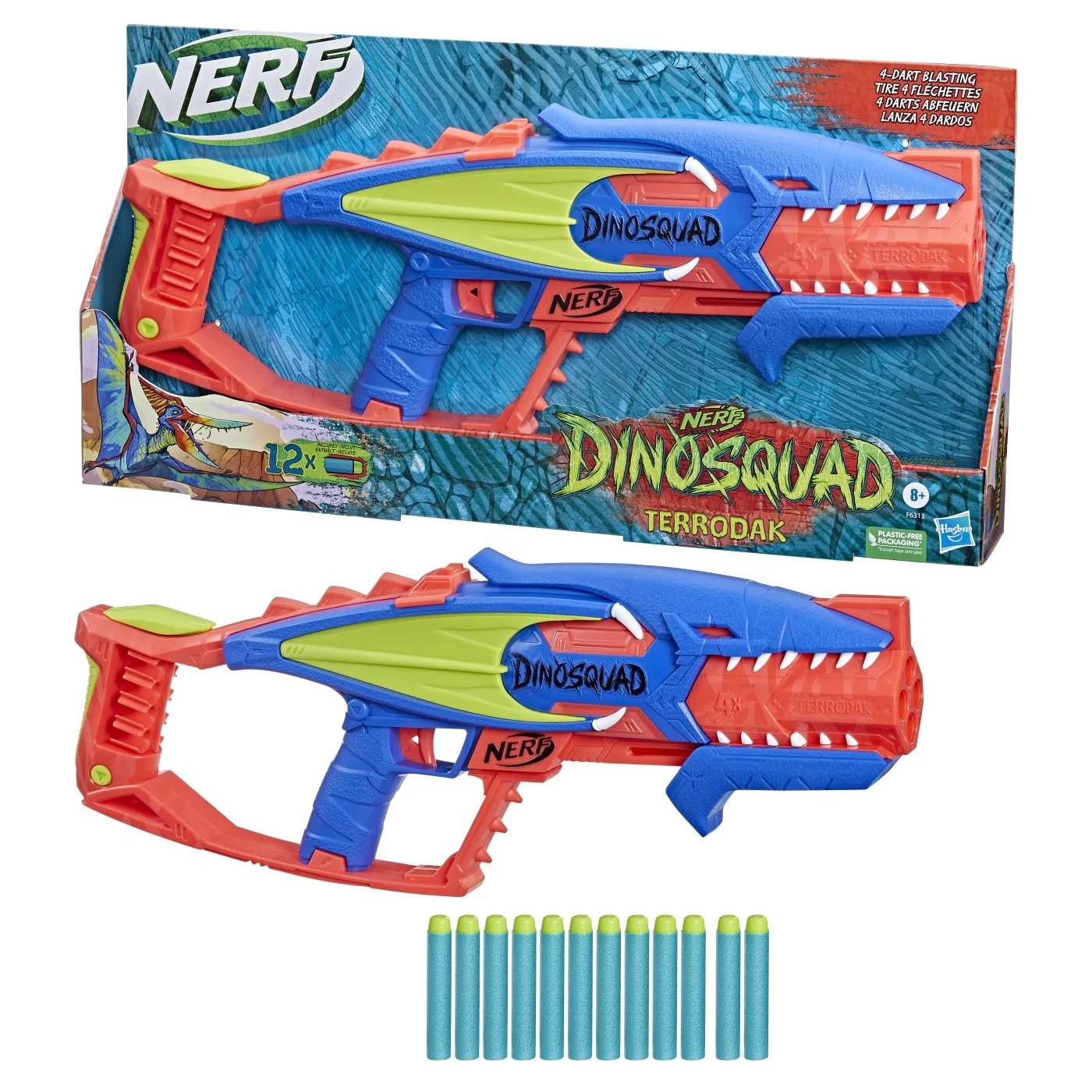 Jucării interactive și tematice - Nerf Blaster DinoSquad Terrodak