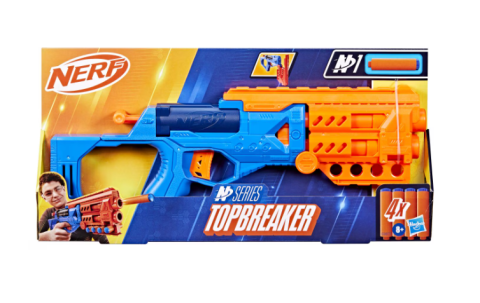 Jucării interactive și tematice - Blaster Nerf N-Series Topbreaker 4 proiectile
