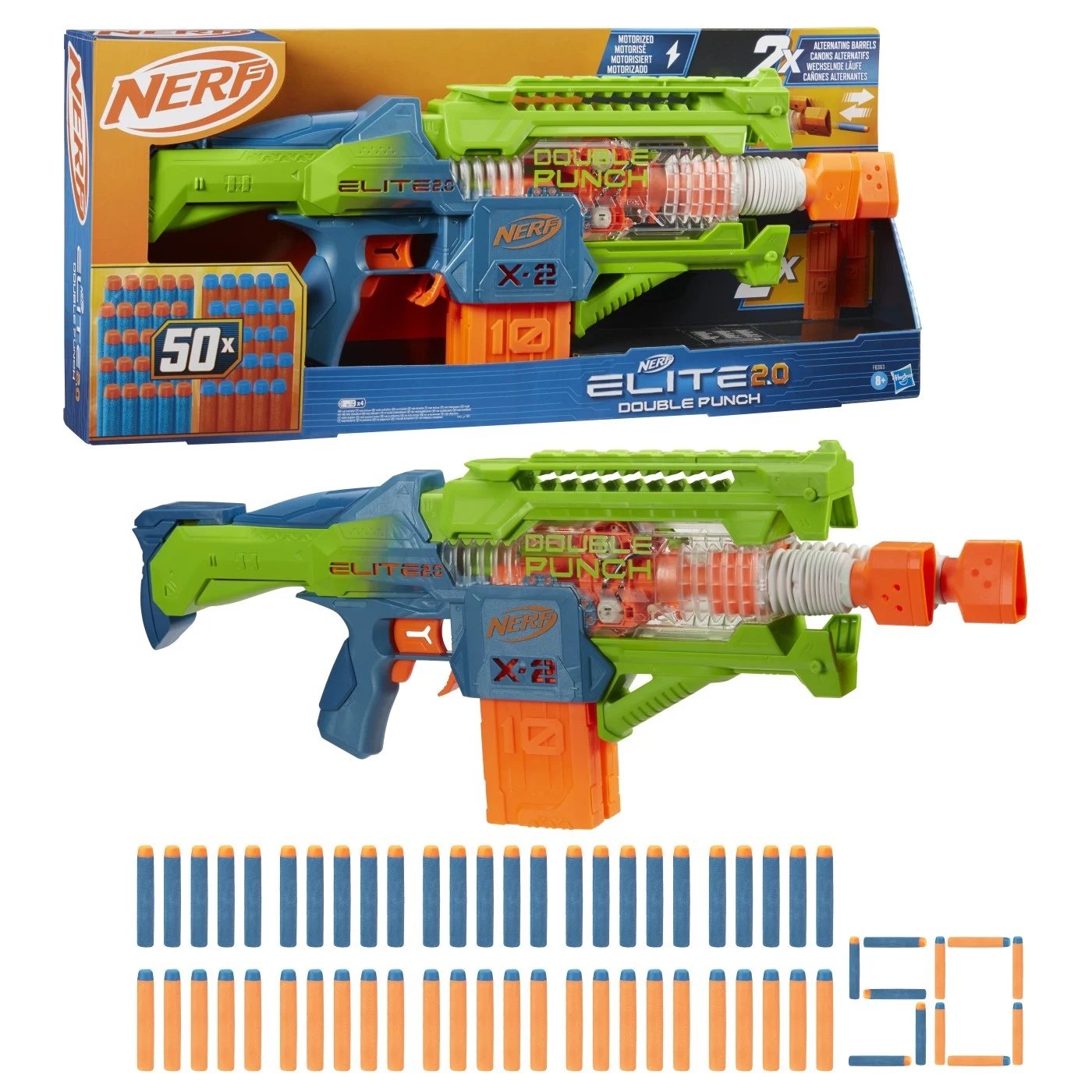 Jucării interactive și tematice - Nerf Blaster Nerf Elite 2.0 Double Punch