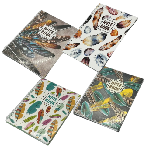 Caiete școlare și hârtie - Notebook cu spira 17.8x25 cm dictando diverse modele